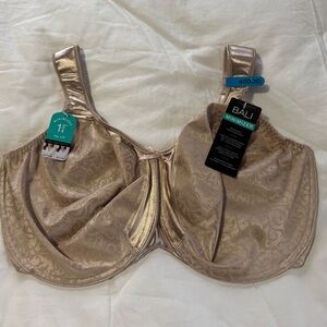 Bali Women's Shimmering Gold Minimizer Bra